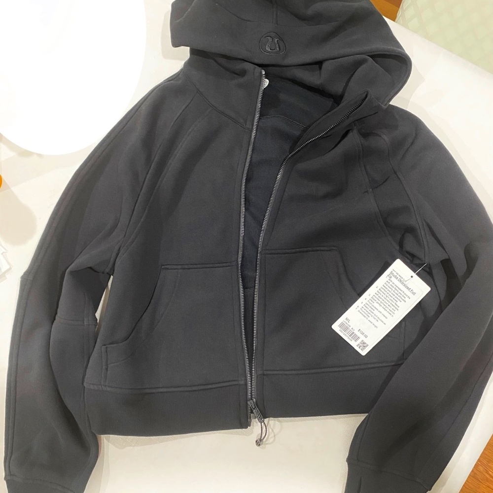 Lululemon Oversized Scuba Full-Zip Hoodie - brand NEW -black, size M/L